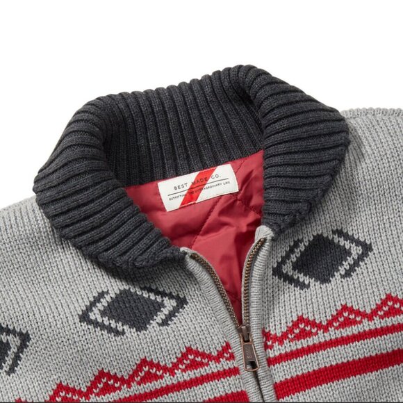 Best Made Co Nordic-Inspired Lined Sweater Coat - Mens Small - Picture 4 of 6